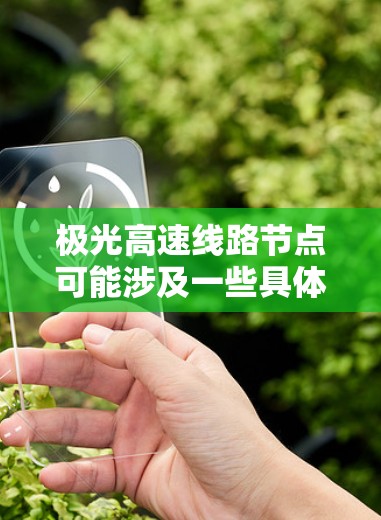极光高速线路节点可能涉及一些具体的高铁线路节点信息,但需要更多的上下文来准确解答。如果你指的是某个特定的高铁线路或项目,例如极光高铁或某个地区的高速铁路节点,请提供更多的信息,以便我能更好地帮助你