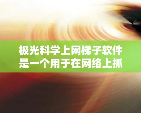 极光科学上网梯子软件是一个用于在网络上抓取和分析与极光现象相关的科学数据的工具。以下是对该软件的详细分析和总结