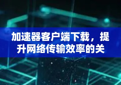 加速器客户端下载，提升网络传输效率的关键技术