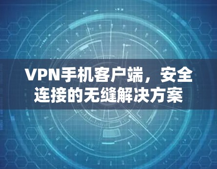 VPN手机客户端,安全连接的无缝解决方案