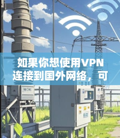 如果你想使用VPN连接到国外网络,可以按照以下步骤操作