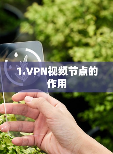 1.VPN视频节点的作用