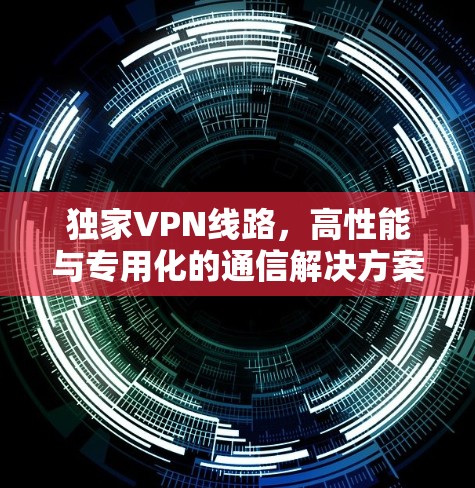 独家VPN线路，高性能与专用化的通信解决方案