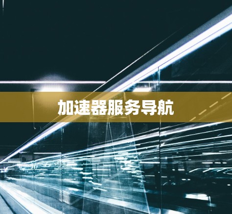 加速器服务导航 加速器服务导航