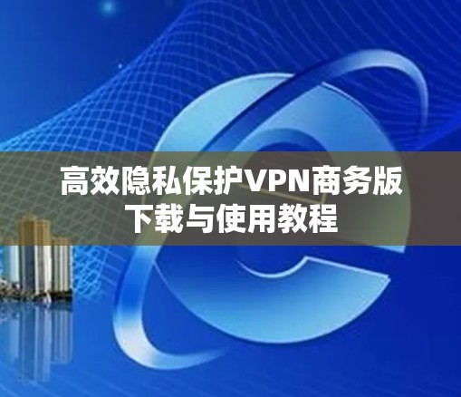 高效隐私保护VPN商务版下载与使用教程 高效隐私保护VPN商务版下载与使用教程
