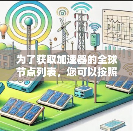为了获取加速器的全球节点列表，您可以按照以下步骤进行