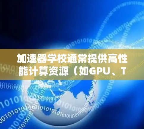 加速器学校通常提供高性能计算资源（如GPU、TPU等）用于支持学术研究和项目开发。如果你想访问加速器学校的资源，以下是一些常见的步骤和注意事项