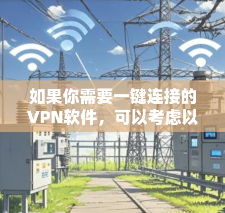 如果你需要一键连接的VPN软件,可以考虑以下几款流行且用户友好的VPN工具,它们大多数都支持快速连接和简单的操作 如果你需要一键连接的VPN软件,可以考虑以下几款流行且用户友好的VPN工具,它们大多数都支持快速连接和简单的操作