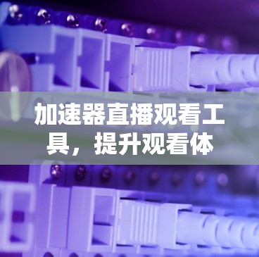 加速器直播观看工具,提升观看体验的技术助力 加速器直播观看工具,提升观看体验的技术助力