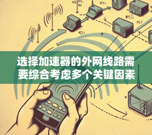 选择加速器的外网线路需要综合考虑多个关键因素，以确保网络性能、安全性和稳定性。以下是选择外网线路的主要考虑因素和步骤