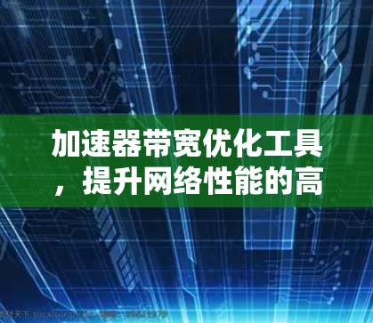 加速器带宽优化工具,提升网络性能的高效解决方案 加速器带宽优化工具,提升网络性能的高效解决方案