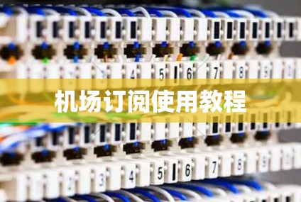 机场订阅使用教程 机场订阅使用教程