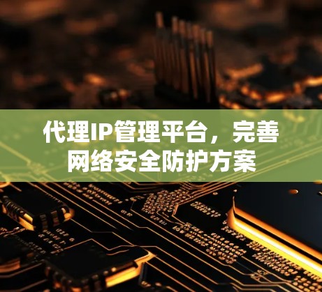 代理IP管理平台，完善网络安全防护方案
