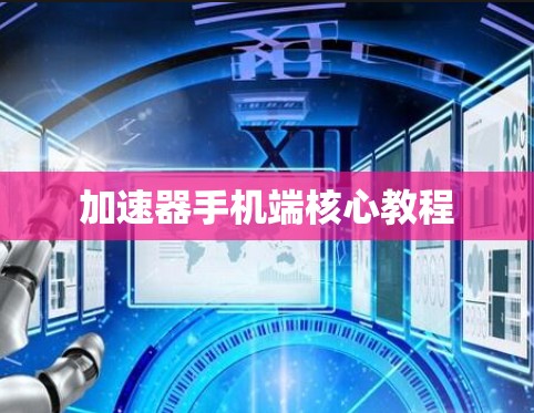 加速器手机端核心教程 加速器手机端核心教程