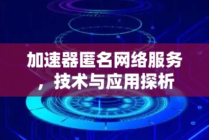 加速器匿名网络服务,技术与应用探析 加速器匿名网络服务,技术与应用探析