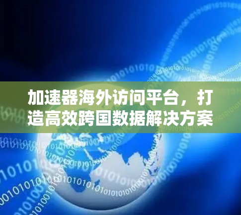 加速器海外访问平台，打造高效跨国数据解决方案
