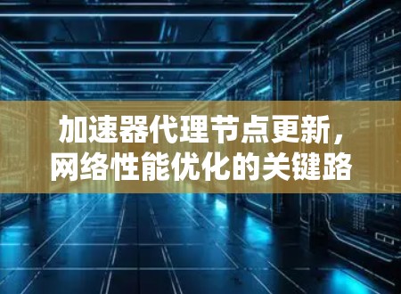 加速器代理节点更新,网络性能优化的关键路径 加速器代理节点更新,网络性能优化的关键路径