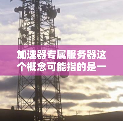 加速器专属服务器这个概念可能指的是一种专门用于加速网络连接的服务器,通常用于优化数据传输速度或减少延迟。以下是一些可能的解释和相关信息 加速器专属服务器这个概念可能指的是一种专门用于加速网络连接的服务器,通常用于优化数据传输速度或减少延迟。以下是一些可能的解释和相关信息