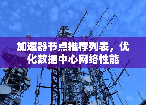 加速器节点推荐列表,优化数据中心网络性能 加速器节点推荐列表,优化数据中心网络性能