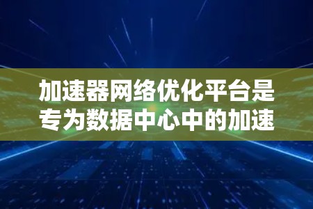 加速器网络优化平台是专为数据中心中的加速器(如GPU、TPM、FPGA等)设计的网络解决方案,旨在通过优化网络架构、协议和资源分配,提升加速器的性能和效率。以下是对这一平台的详细分析