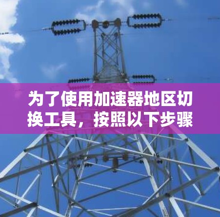 为了使用加速器地区切换工具,按照以下步骤操作
