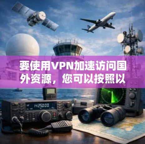 要使用VPN加速访问国外资源,您可以按照以下步骤操作