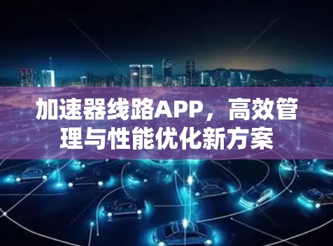 加速器线路APP，高效管理与性能优化新方案