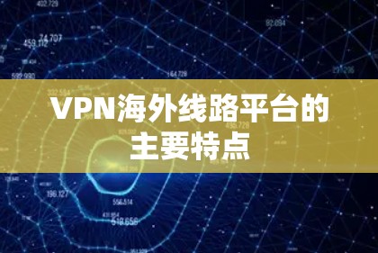 VPN海外线路平台的主要特点
